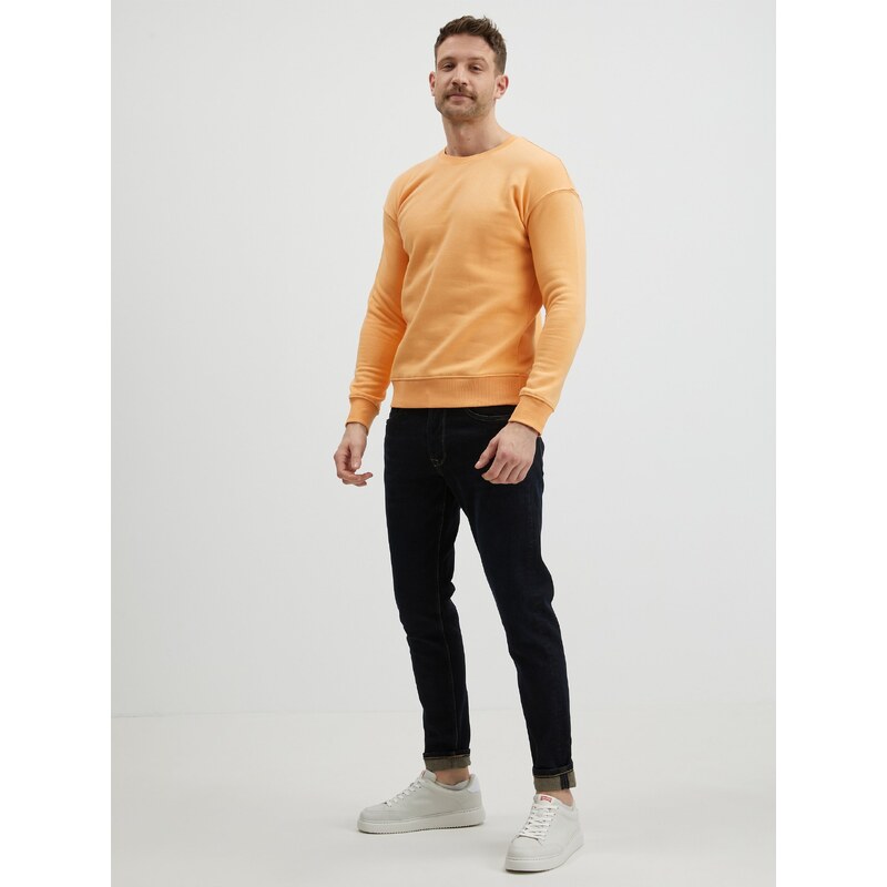 Oranžová pánská basic mikina Jack & Jones Star - Pánské