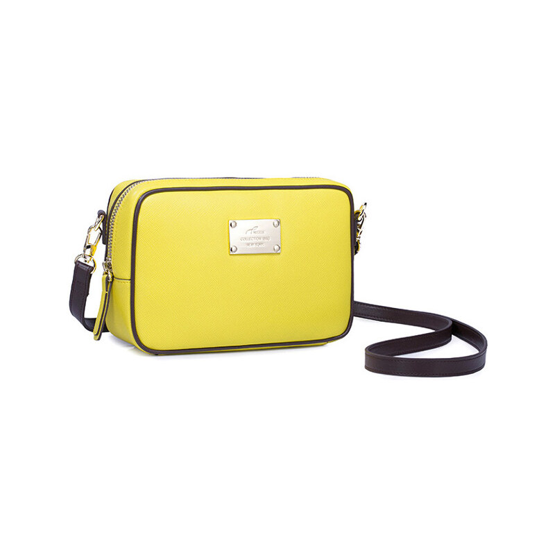 NUCELLE dámská kožená kabelka Mini Barva: žlutá