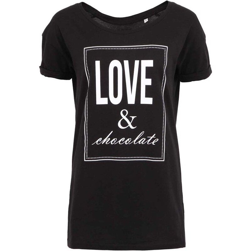 Černé dámské tričko ZOOT Originál Love & Chocolate