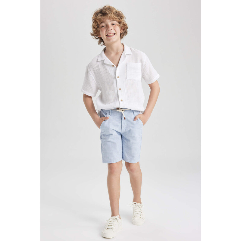 DEFACTO Boys Linen Look Shorts