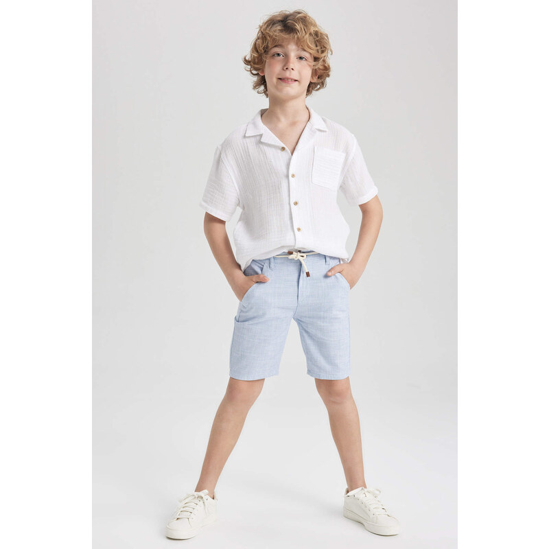 DEFACTO Boys Linen Look Shorts