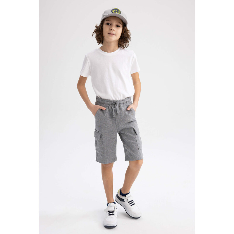 DEFACTO Boys Regular Fit Thin Sweatshirt Fabric Shorts