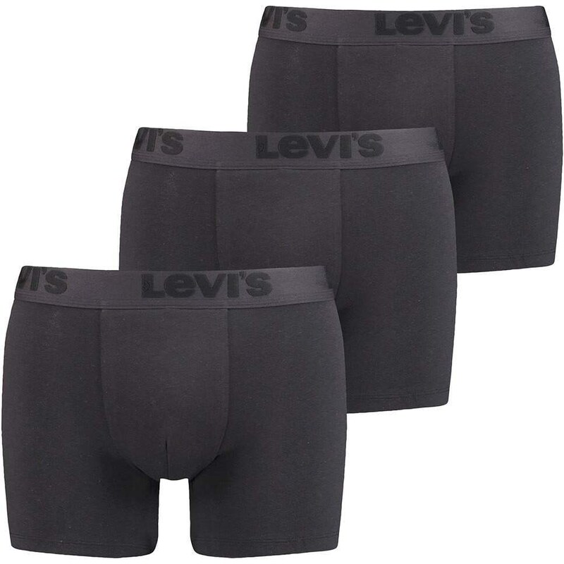 Levi's 3PACK pánské boxerky Levis černé