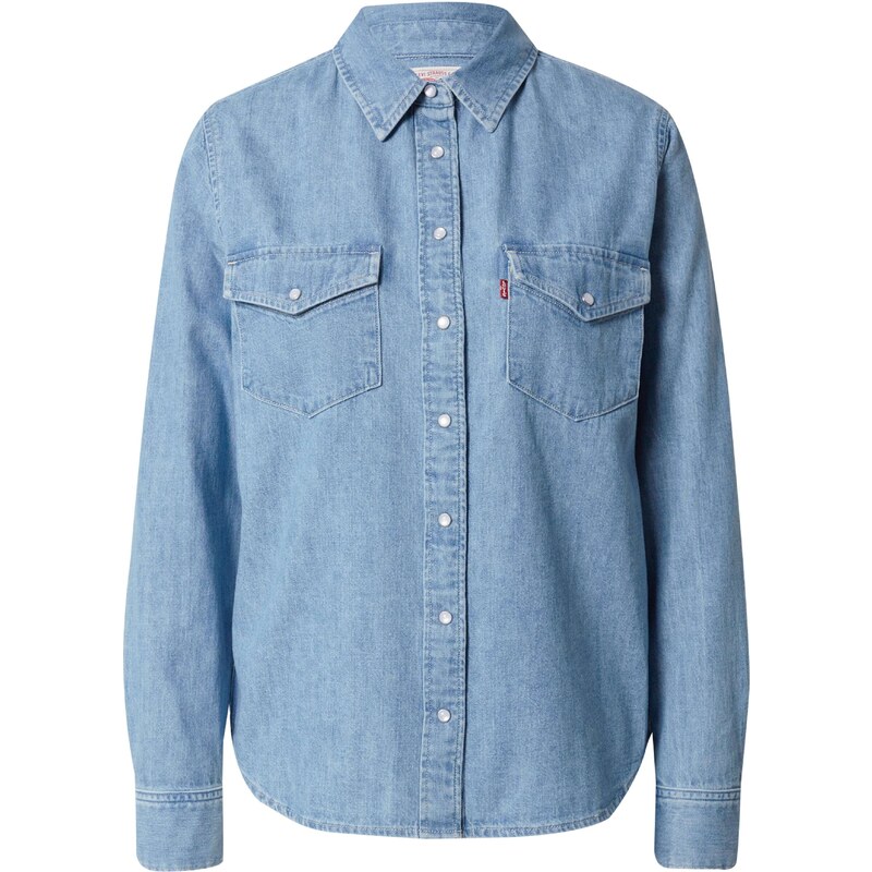 LEVIS  Halenka Iconic Western Shirt modrá džínovina