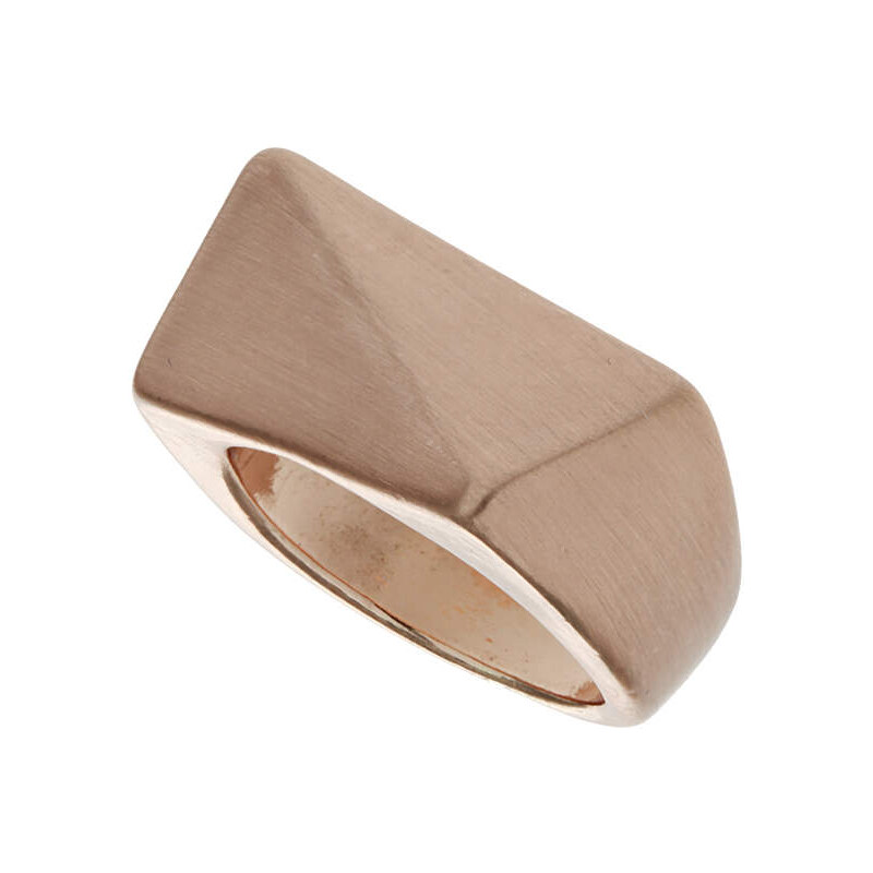 Topshop Rose Gold Angled Ring