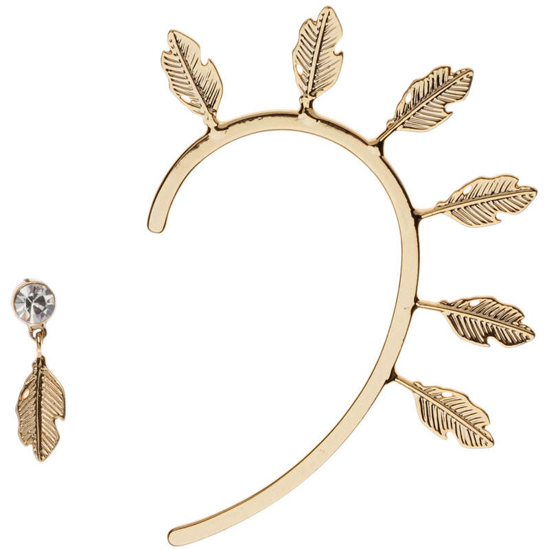 Topshop **Statment Feather Ear Cuff by Orelia