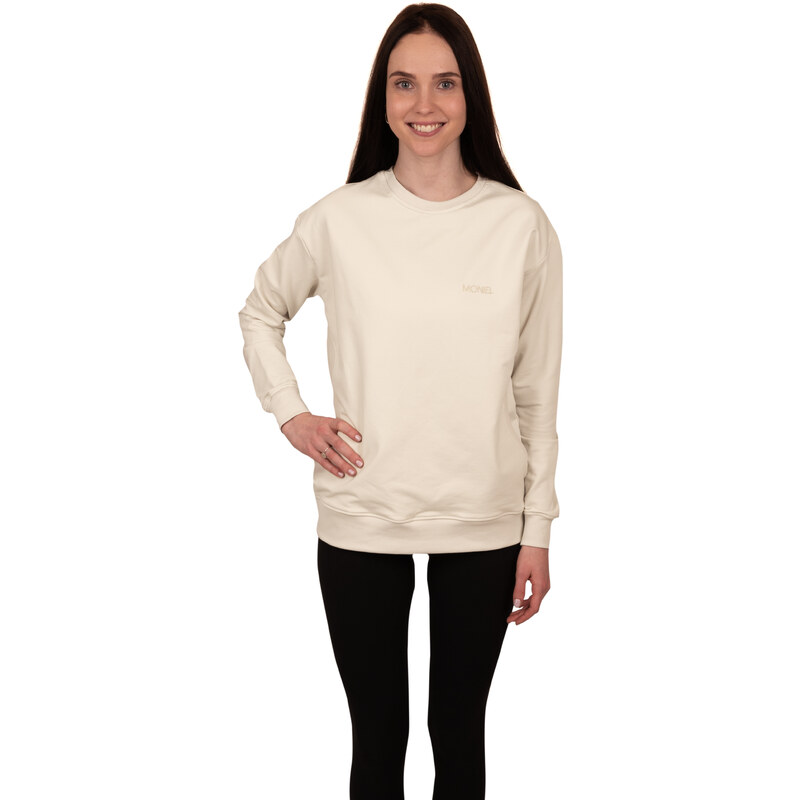 Outlet Moniel kojící mikina krátká Basic Light Beige
