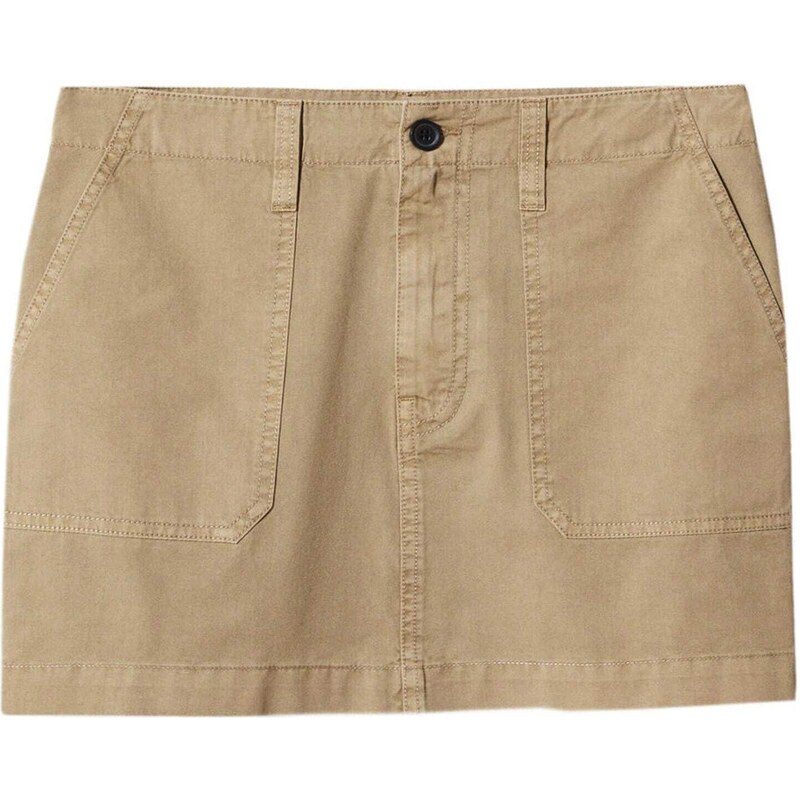MANGO Sukně Tracy khaki