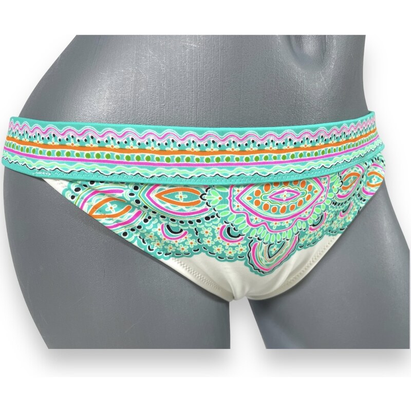 Victoria's Secret Plavky White Bandeau Paisley set