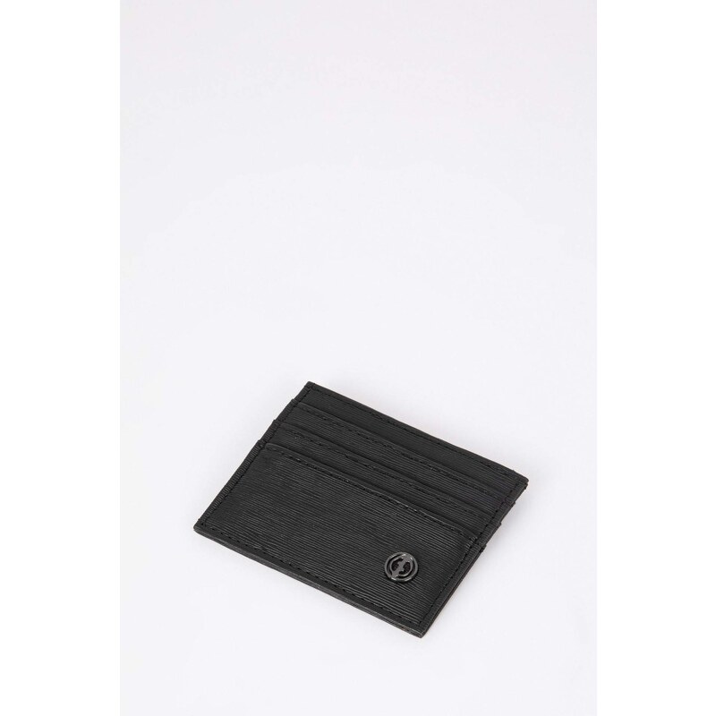 DEFACTO Men Faux Leather Business Card Holder Wallet