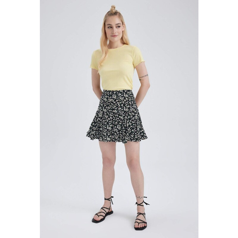 DEFACTO Patterned Mini Skirt