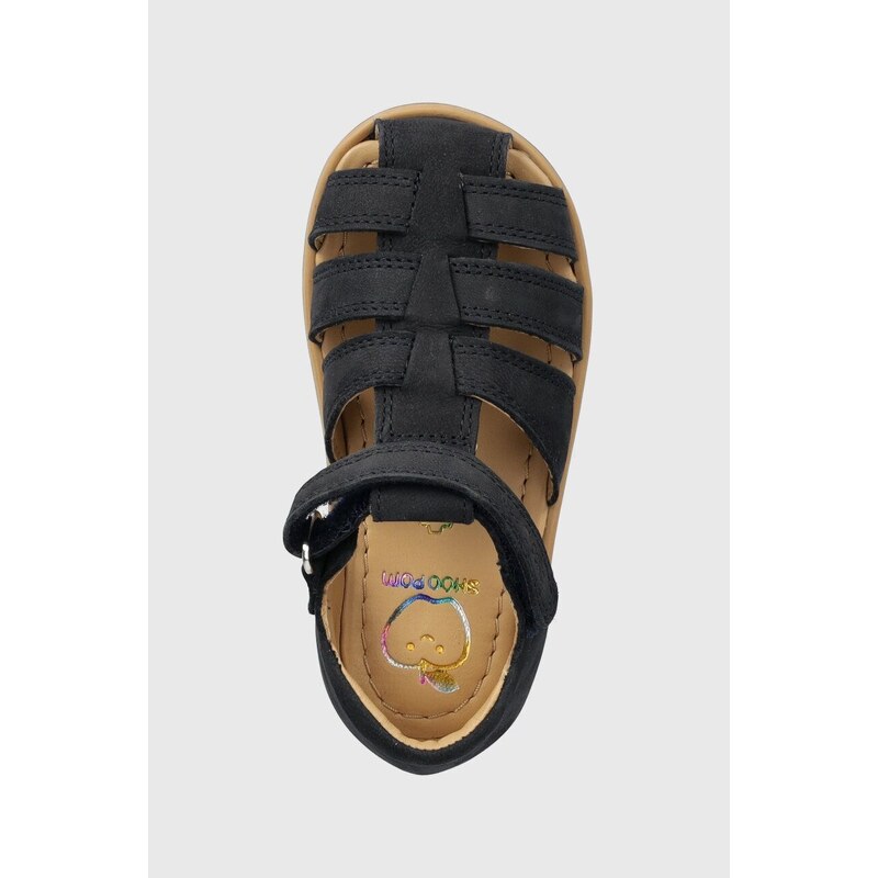 Dětské semišové sandály Shoo Pom tmavomodrá barva