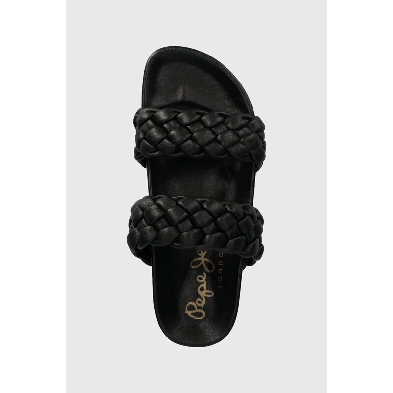 Pantofle Pepe Jeans OBAN dámské, černá barva, PLS90609