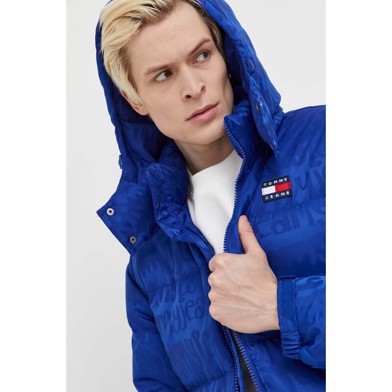 Péřová bunda Tommy Jeans pánská, zimní