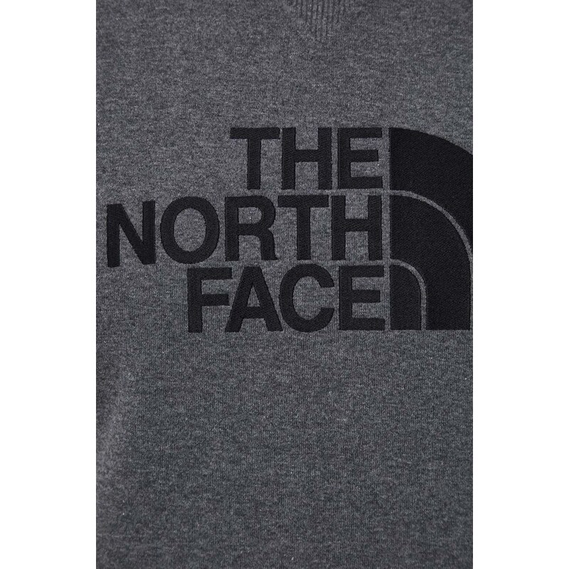 Mikina The North Face pánská, šedá barva, s aplikací, NF0A4T1EDYY1