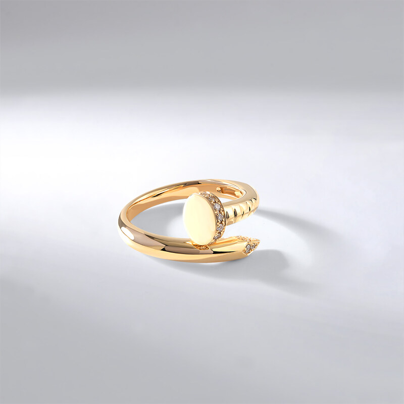 Lillian Vassago Originální zlatý prsten s brilianty LLV59-DR139Y
