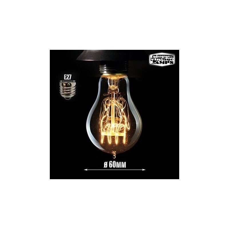 Codigo Retro Edisonova žárovka Pear začouzená E27, 60W