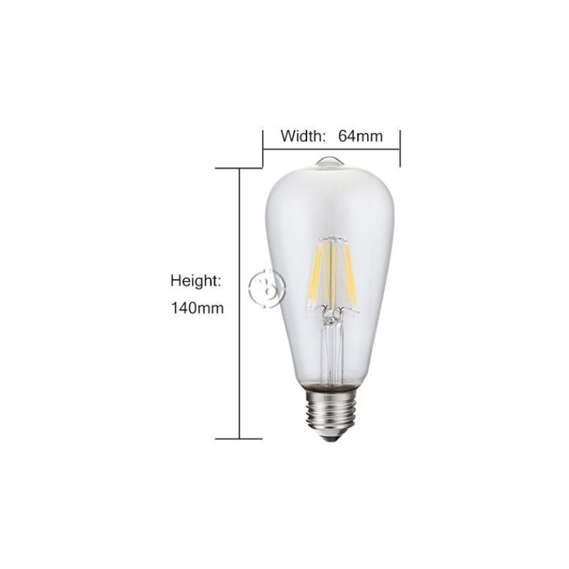 Retro Edison žárovka v LED provedení 12W