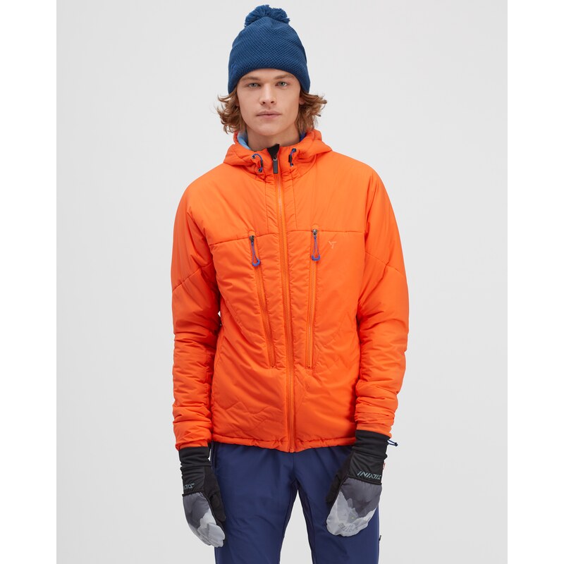 Pánská větruodolná bunda Silvini Lupo oranžová/modrá