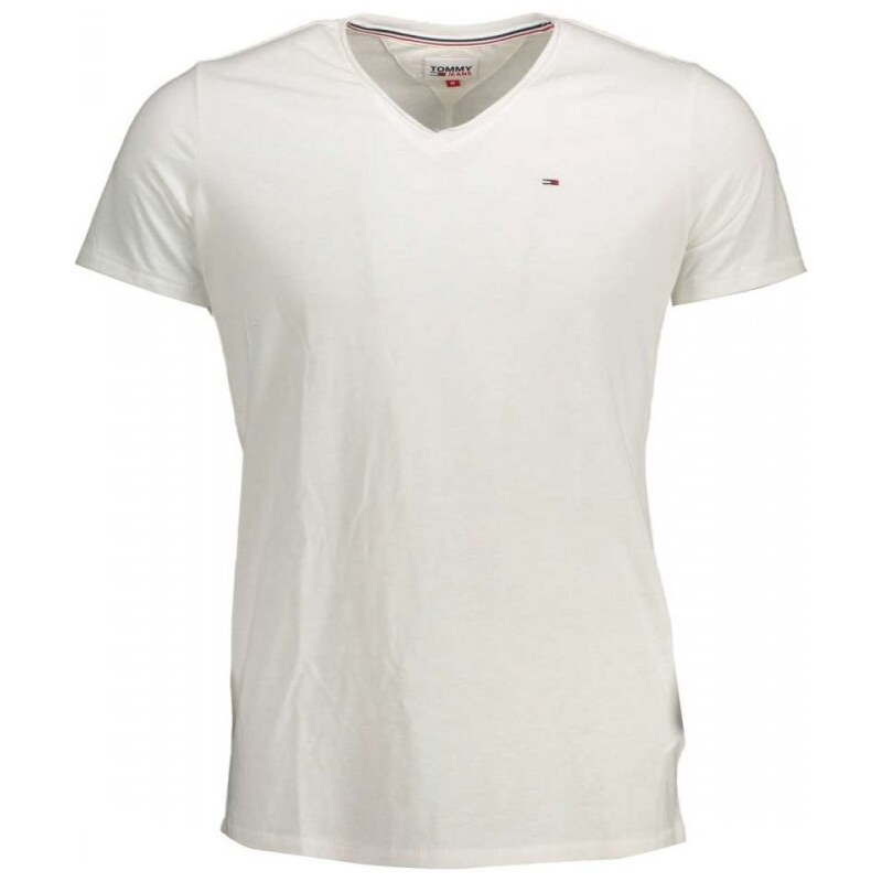 Tommy Hilfiger Pánské slim fit Tommy Jeans tričko bíle
