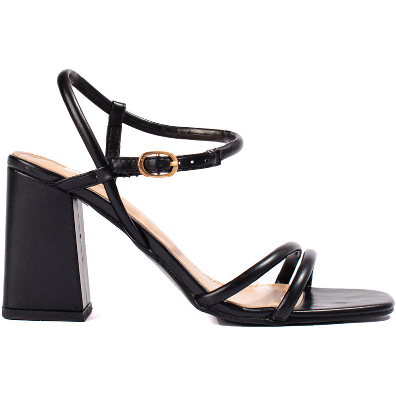 VINCEZA WIDE-HEELED SANDALS