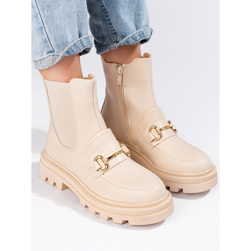 Beige women's daggers on the Shelvt platform