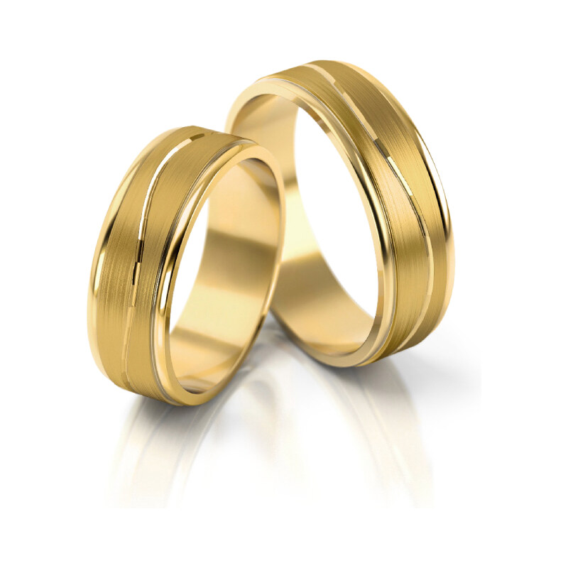 Linger Zlaté snubní prsteny 2140