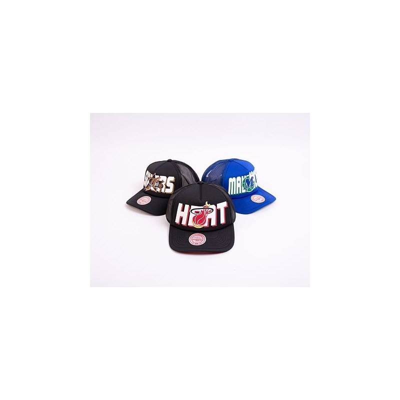 Kšiltovka Mitchell & Ness NBA Billboard Trucker Snapback Hwc Miami Heat Black