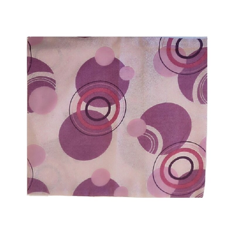 Top textil Povlak na polštářek Kruhy růžové 40x45 cm knoflík