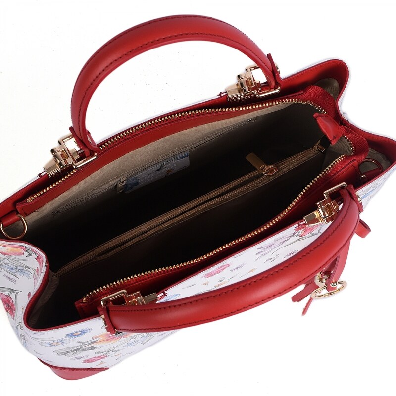 Luxusní italská kabelka z pravé kůže VERA "Shorena" 24x30cm