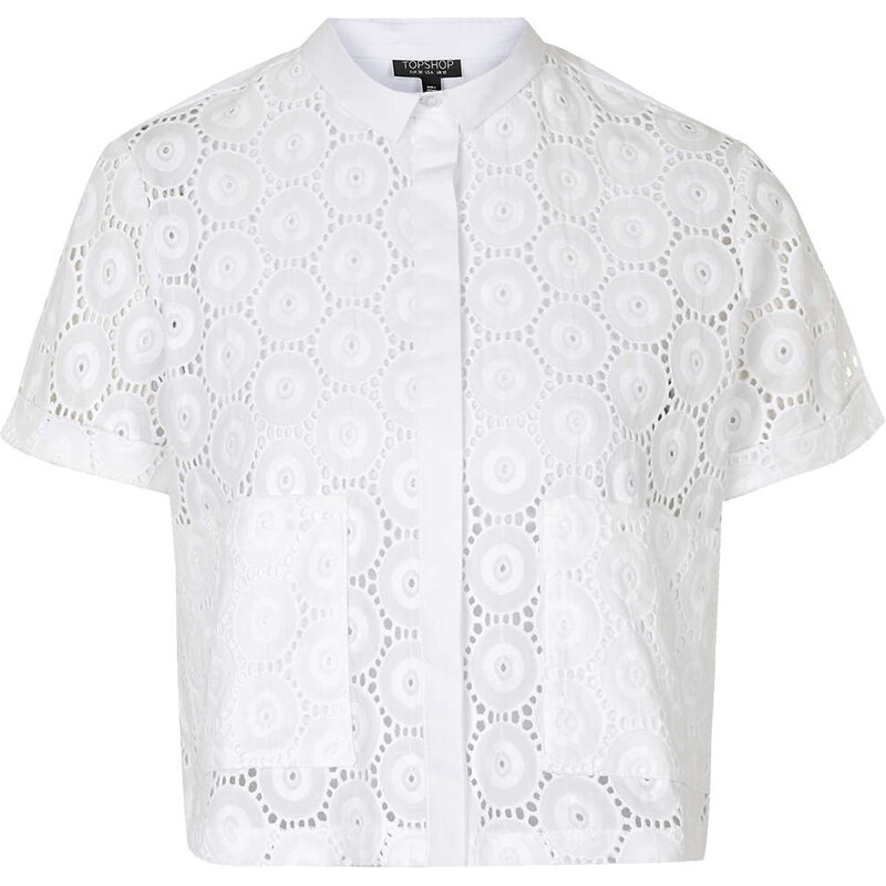 Topshop Embroidered Shirt