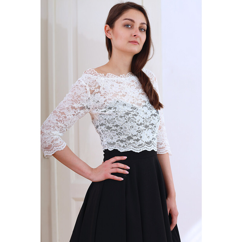 Glara Krajkové bolerko s knoflíčky 105505548