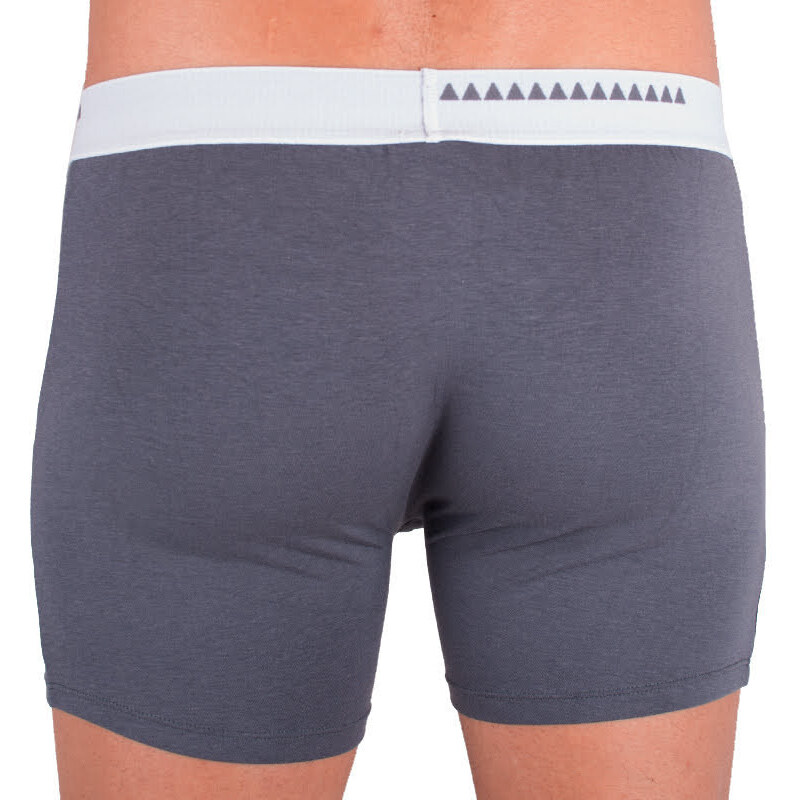 Pánské boxerky 69SLAM fit bamboo plain dark grey