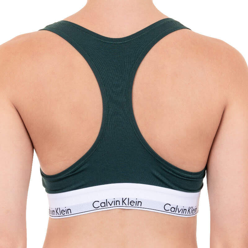 Dámská podprsenka Calvin Klein tmavě zelená (F3785E-CP2)