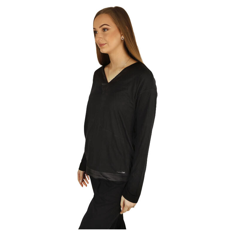 Dámské tričko na spaní Calvin Klein černé (QS6528E-UB1)