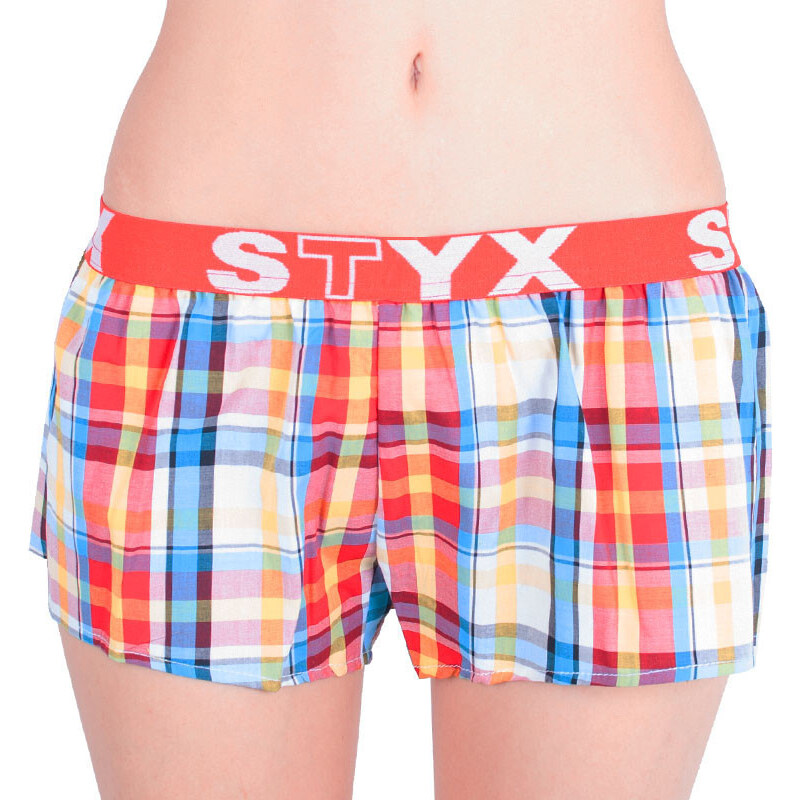 3PACK dámské trenky Styx sportovní guma vícebarevné (T6212233)