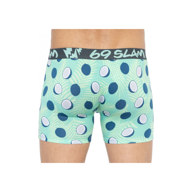 Bez obalu - Pánské boxerky 69SLAM fit bamboo coco blue