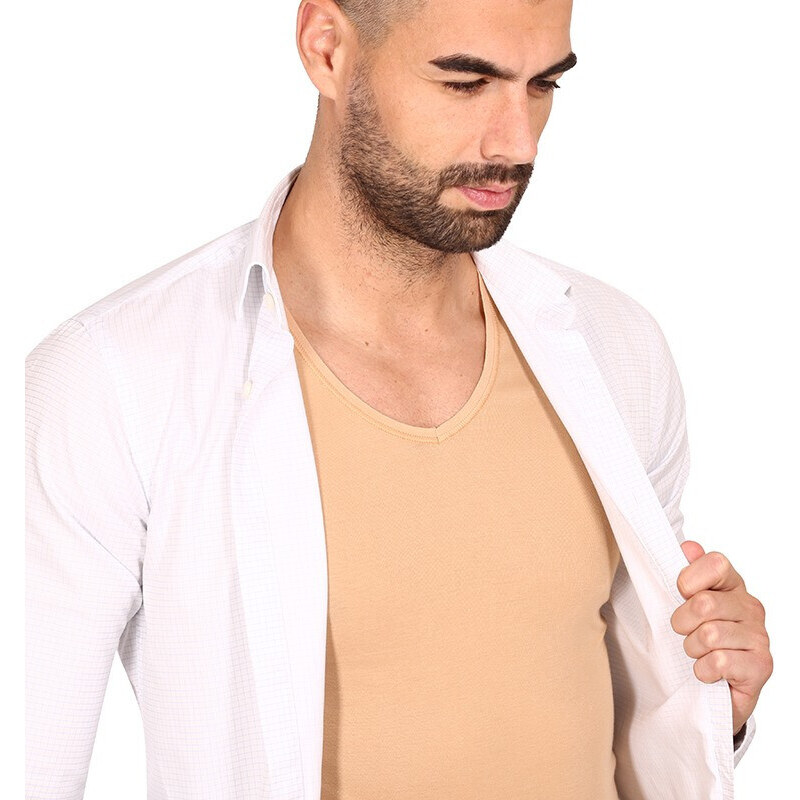 Tělové skinny tričko pod košili s potítky Covert Underwear