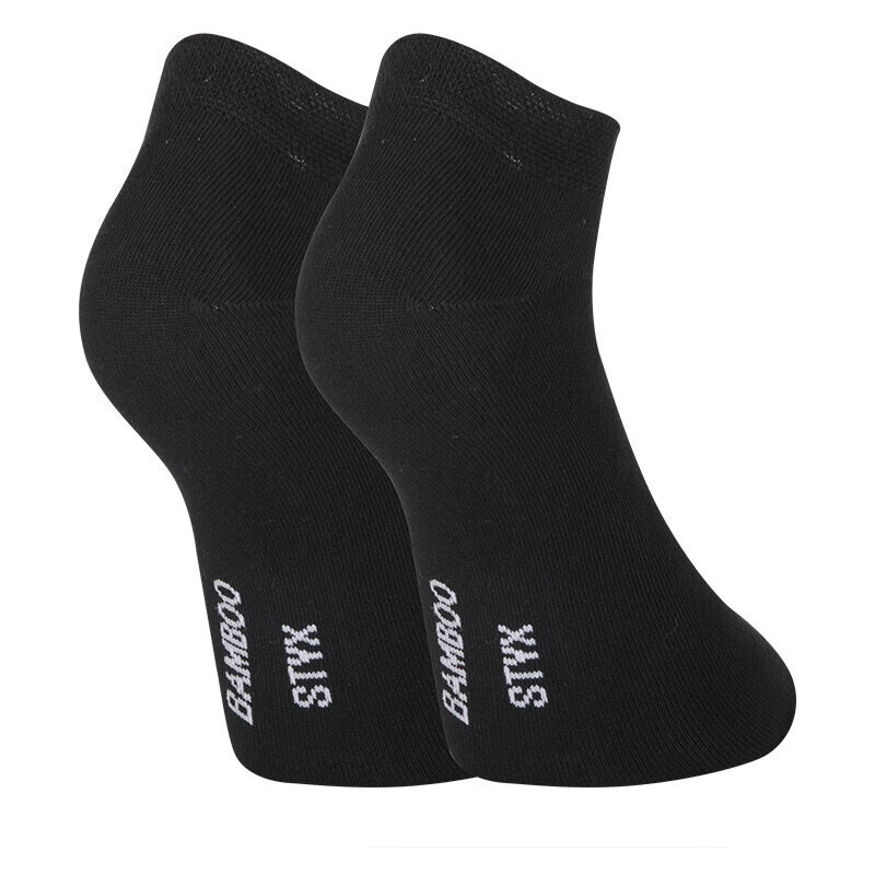 5PACK ponožky Styx nízké bambusové černé (5HBN960)