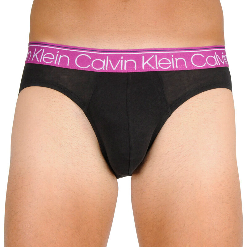 3PACK pánské slipy Calvin Klein černé (NB2415A-T6D)