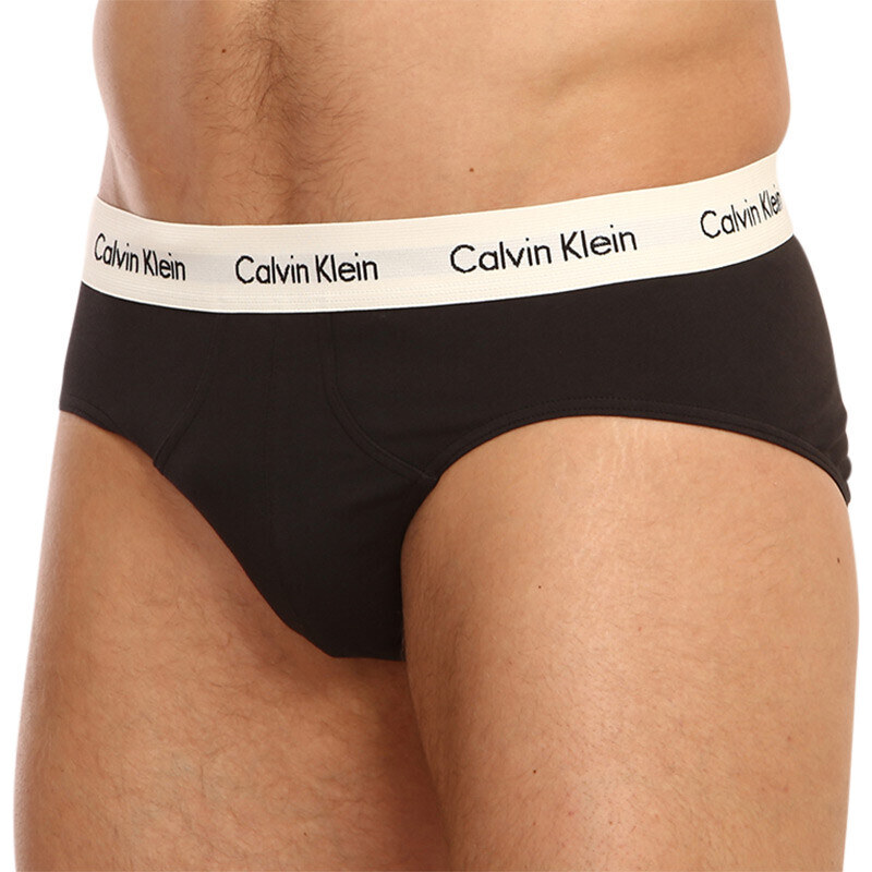 3PACK pánské slipy Calvin Klein černé (U2661G-1UV)