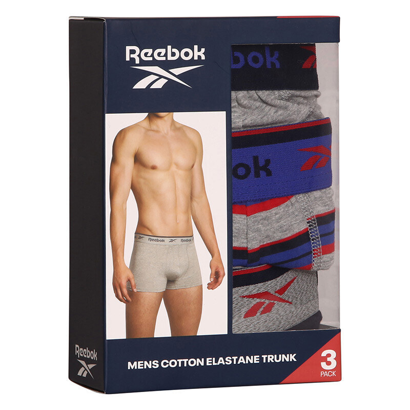 3PACK pánské boxerky Reebok Xaviar vícebarevné (U5_F8360_RBK_3PKA)