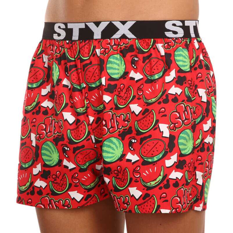 Pánské trenky Styx art sportovní guma melouny (B1459)