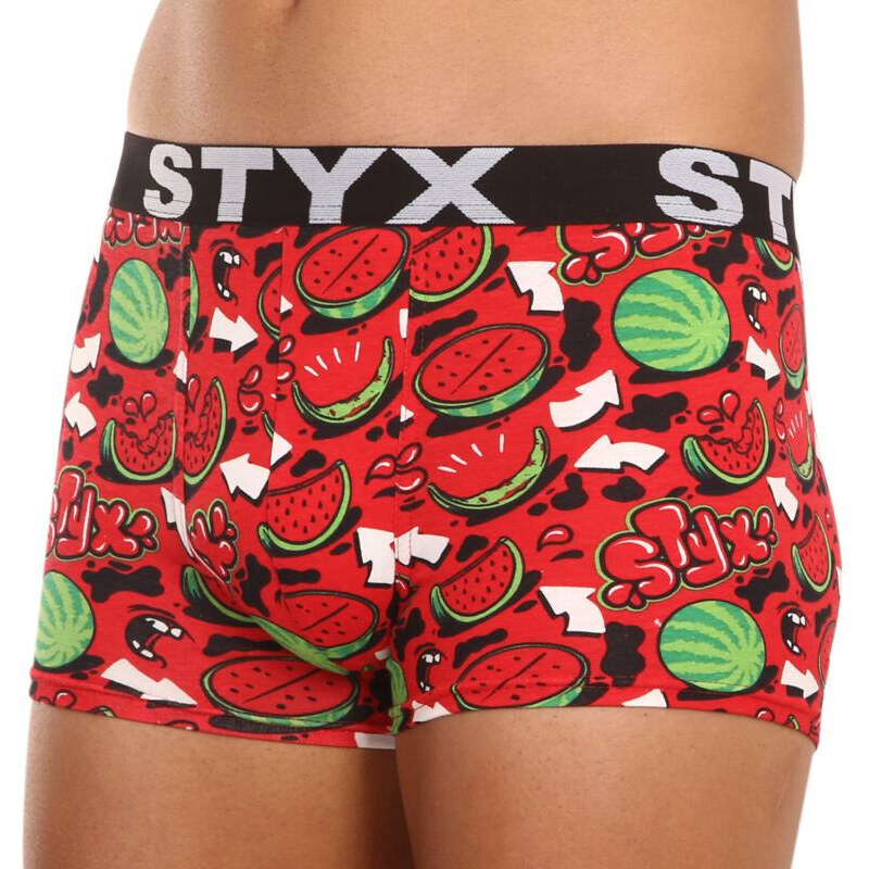 Pánské boxerky Styx art sportovní guma nadrozměr melouny (R1459) 4