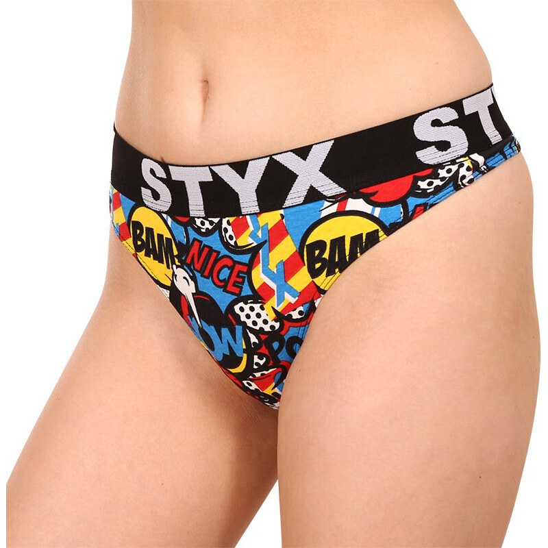 Dámská tanga Styx art sportovní guma poof (IT1153)