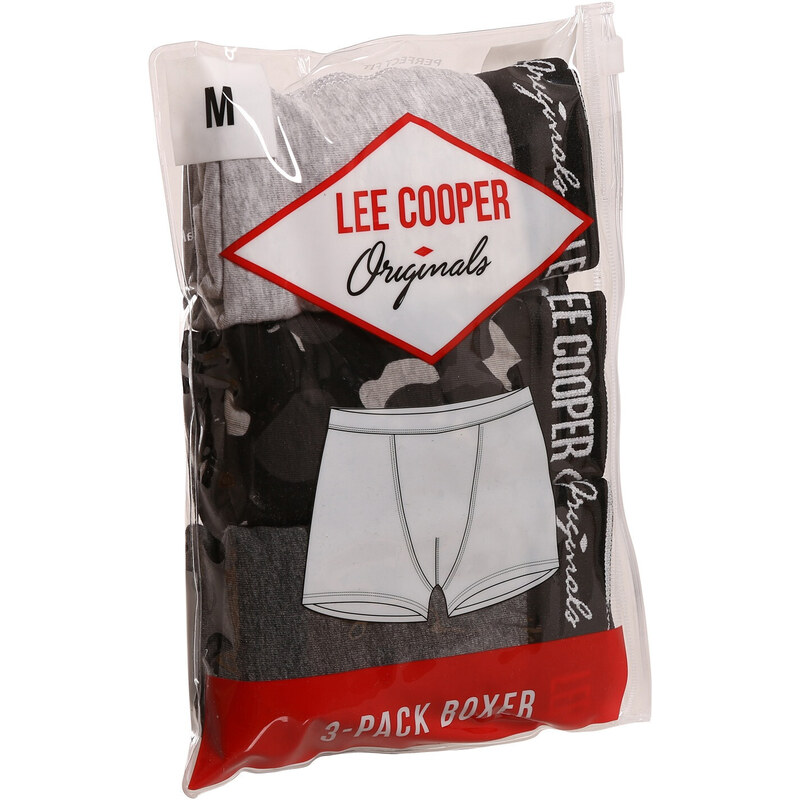 3PACK pánské boxerky Lee Cooper vícebarevné (LCUBOX3P1-1946709)