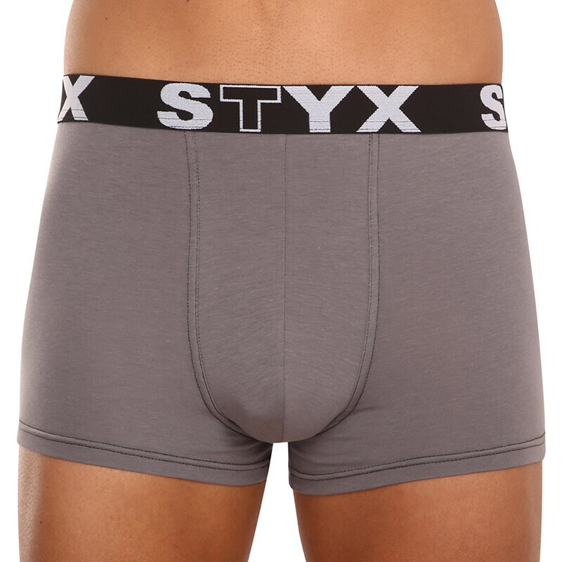 3PACK pánské boxerky Styx sportovní guma vícebarevné (3G10137)