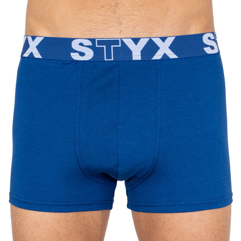 3PACK pánské boxerky Styx sportovní guma nadrozměr modré (3R96879) 5
