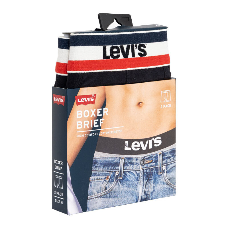 Levi's 2PACK pánské boxerky Levis černé