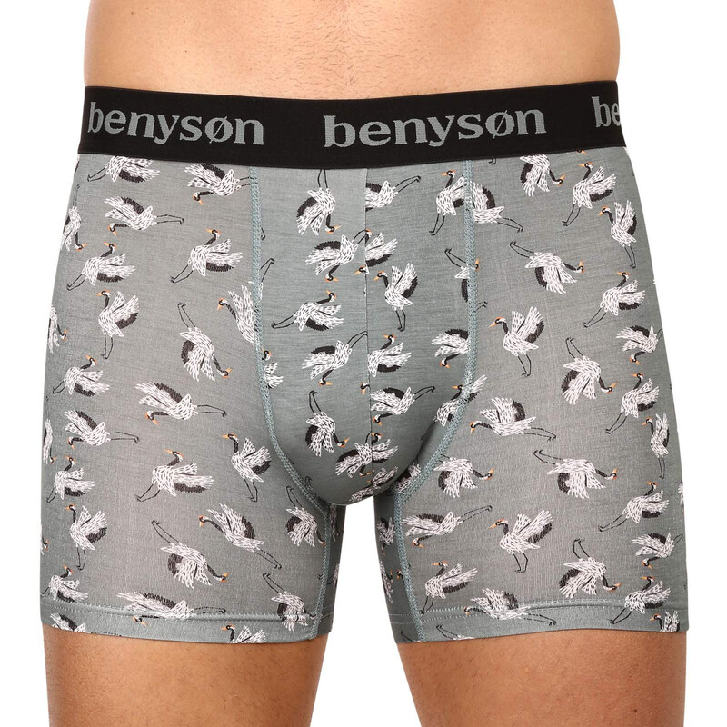 3PACK pánské boxerky Benysøn bambusové vícebarevné